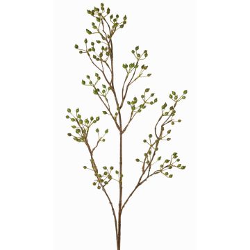 Decorative wild rose branch HIKERNO with rose hips, green, 3ft/100cm Decorative wild rose branch HIKERNO with rose hips, green, 3ft/100cm