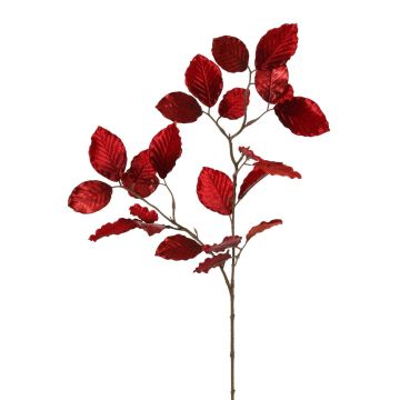 Velvet beech branch GALFHY, dark red, 70 cm