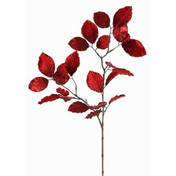 Velvet beech branch GALFHY, dark red, 28"/70cm