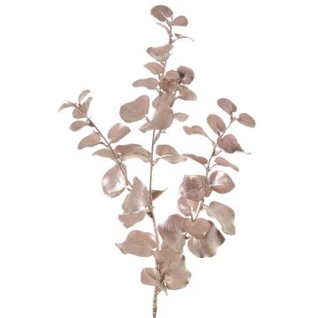 Artificial eucalyptus branch MALFHY, metallic light pink, 30"/75cm Artificial eucalyptus branch MALFHY, metallic light pink, 30"/75cm