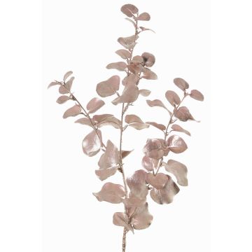 Artificial eucalyptus branch MALFHY, metallic light pink, 30"/75cm Artificial eucalyptus branch MALFHY, metallic light pink, 30"/75cm