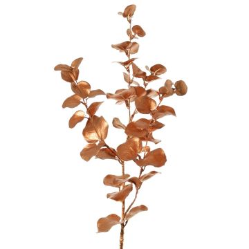 MALFHY artificial eucalyptus branch, metallic copper, 75cm