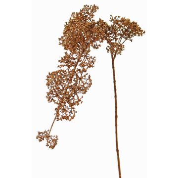 Artificial snowball branch SALFHY with buds, metallic copper, 35"/90cm Artificial snowball branch SALFHY with buds, metallic copper, 35"/90cm