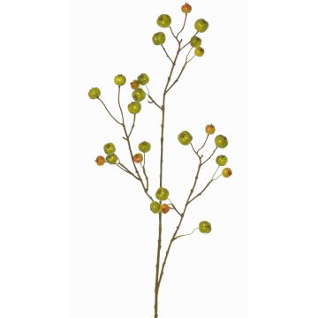 Artificial ornamental apple branch NONGIH with fruit, green-orange, 35"/90cm Artificial ornamental apple branch NONGIH with fruit, green-orange, 35"/90cm