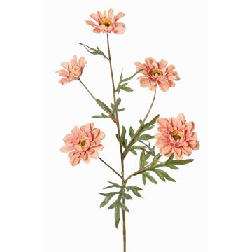 Decorative branch Chrysanthemum PRUDENCE, Eco Collection, dusky pink, 30"/75cm, Ø2"-2.6"/5-6.5cm Decorative branch Chrysanthemum PRUDENCE, Eco Collection, dusky pink, 30"/75cm, Ø2"-2.6"/5-6.5cm
