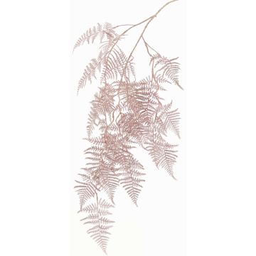 Decorative Asparagus plumosus branch MELFHY, hanging, metallic light pink, 4ft/130cm Decorative Asparagus plumosus branch MELFHY, hanging, metallic light pink, 4ft/130cm