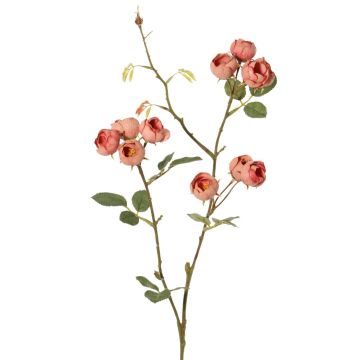 Artificial cabbage rose branch LORRAINE, Eco Collection, dusky pink, 26"/65cm, Ø1"/2,5cm Artificial cabbage rose branch LORRAINE, Eco Collection, dusky pink, 26"/65cm, Ø1"/2,5cm