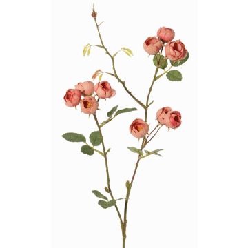 Artificial cabbage rose branch LORRAINE, Eco Collection, dusky pink, 24"/60cm, Ø1.2"/3cm Artificial cabbage rose branch LORRAINE, Eco Collection, dusky pink, 24"/60cm, Ø1.2"/3cm