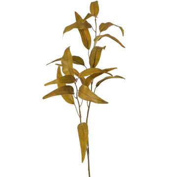 Artificial eucalyptus branch GOLDA, Eco Collection, gold, 33"/85cm Artificial eucalyptus branch GOLDA, Eco Collection, gold, 33"/85cm