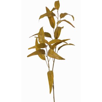 Artificial eucalyptus branch GOLDA, Eco Collection, gold, 33"/85cm Artificial eucalyptus branch GOLDA, Eco Collection, gold, 33"/85cm