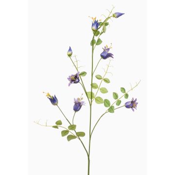 Decorative clematis branch LENOMA, blue, 4ft/115cm Decorative clematis branch LENOMA, blue, 4ft/115cm