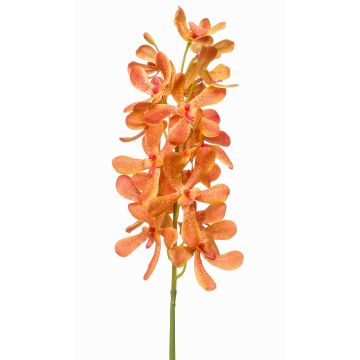 Artificial Mokara orchid branch MAKANUI, orange-yellow-pink, 31"/80cm