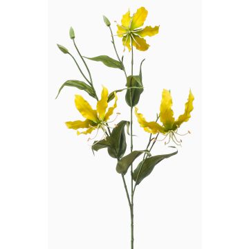 Decorative Gloriosa branch TROFEL, yellow-green, 35"/90cm Decorative Gloriosa branch TROFEL, yellow-green, 35"/90cm
