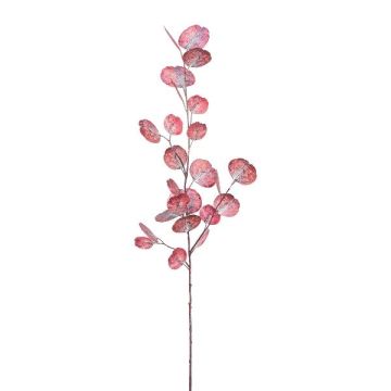 Decorative branch Eucalyptus VORTAN, burgundy red, 33"/85cm