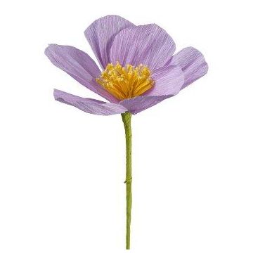 Decorative flower Anemone JURLA made of paper, lilac, 14"/35cm Decorative flower Anemone JURLA made of paper, lilac, 14"/35cm