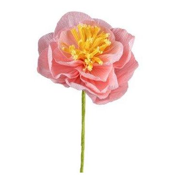 Decorative flower Camellia DRENIN made of paper, dark pink, 18"/45cm Decorative flower Camellia DRENIN made of paper, dark pink, 18"/45cm