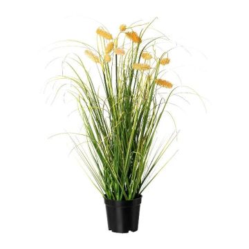 Artificial grass Pennisetum LELTA with panicles, orange-beige, 26"/65cm