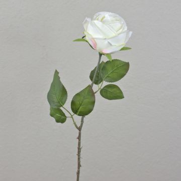 FINAKAS artificial rose, cream-white, 65cm, Ø9cm