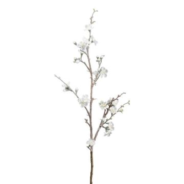 Artificial branch Quince tree blossoms FLORKE with flowers, frosted, white, 3ft/90cm Artificial branch Quince tree blossoms FLORKE with flowers, frosted, white, 3ft/90cm