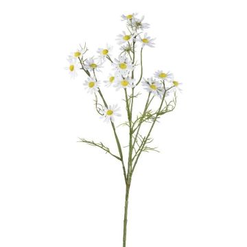 Decorative branch Chamomile WISOP, white, 30"/75cm