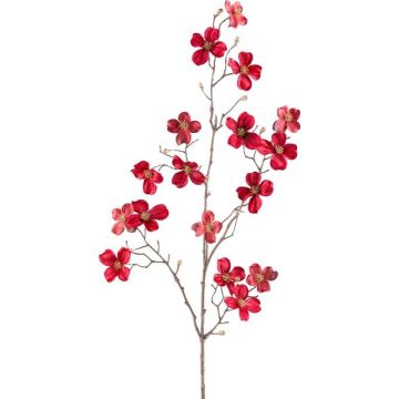Decorative branch dogwood HISOP, ruby red, 33"/85cm Decorative branch dogwood HISOP, ruby red, 33"/85cm