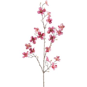 Decorative branch Dogwood HISOP, dark pink, 33"/85cm