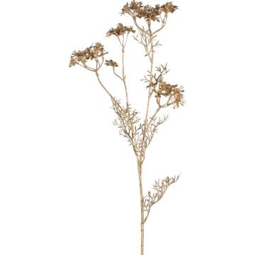 Artificial wild carrot branch GRAHEN, gold, 33"/85cm