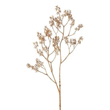 Artificial branch Dogwood KLOMER with buds, brown, 4ft/120cm
