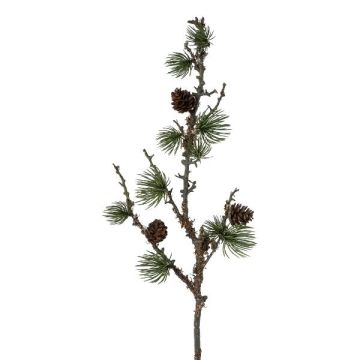 Artificial branch Parasol pine BLUTON with cones, lichens, green, 22"/55cm Artificial branch Parasol pine BLUTON with cones, lichens, green, 22"/55cm