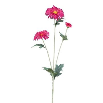 Decorative branch Gerbera TIVREN, fuchsia, 26"/65cm