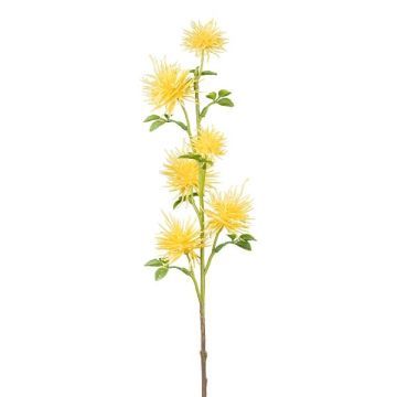 Artificial branch Globe thistle ZORLIM, yellow, 22"/55cm