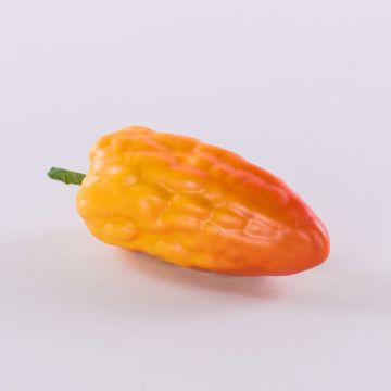 Decorative cocoa pod FORDIHAN, orange-yellow, 5.1"/13cm Decorative cocoa pod FORDIHAN, orange-yellow, 5.1"/13cm