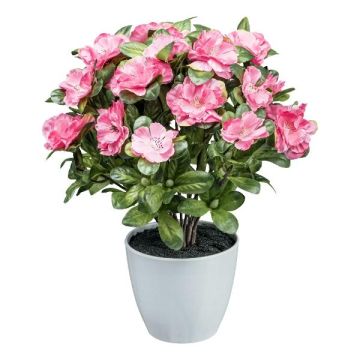 Artificial azalea WHENFA in a white decorative pot, dark pink, 12"/30cm Artificial azalea WHENFA in a white decorative pot, dark pink, 12"/30cm