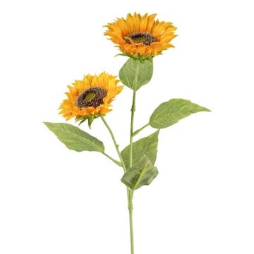 Artificial sunflower branch ZOMFREN, yellow, 26"/65cm Artificial sunflower branch ZOMFREN, yellow, 26"/65cm