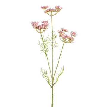 Artificial wild carrot branch KRAHEN, pink, 20"/50cm