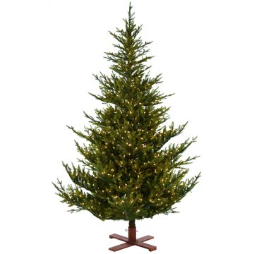 Artificial fir tree LAHTI SPEED, LEDs, 7ft/210cm, Ø5ft/140cm