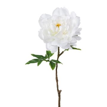 Artificial flower Peony GLOUT, white, 26"/65cm