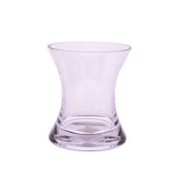 Glass Vase Sanduhrform LIZET, clear, 17,5cm, Ø15,2cm