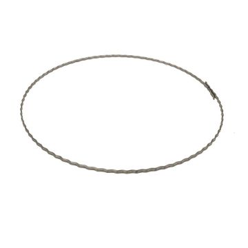 OASIS® Metallring made of gewelltem Flachdraht, grey, Ø5.9"/15cm OASIS® Metallring made of gewelltem Flachdraht, grey, Ø5.9"/15cm