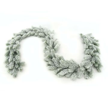 Artificial Fir garland SORTLAND, snow-covered, 190cm, Ø15cm