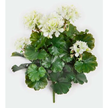 Artificial geranium OTTAVIA on a stem, crossdoor, cream, 16"/40cm