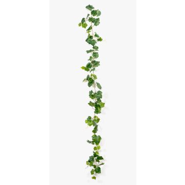 Artificial vine leaf garland BIRGE, green, 8ft/230cm