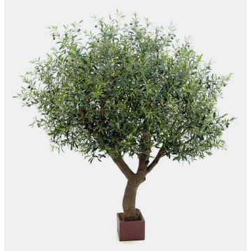 Faux olive tree FULBERTA with fruit, faux trunk, green, 7ft/210cm Faux olive tree FULBERTA with fruit, faux trunk, green, 7ft/210cm