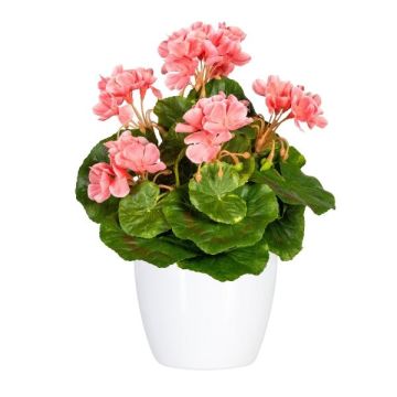 Fleur decorative Geranium CRONVEL in ceramic pot, crossdoor, pink, 10"/25cm Fleur decorative Geranium CRONVEL in ceramic pot, crossdoor, pink, 10"/25cm