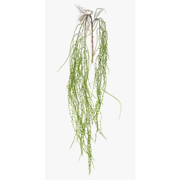Artificial Senecio LISANDA branch, hanging, green, 5ft/150cm