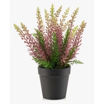 Artificial heather ELSAWO in a decorative pot, Crossdoor, purple, 30cm