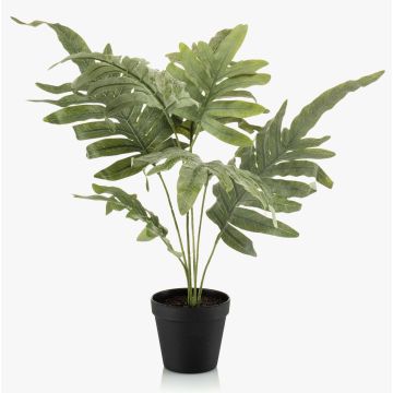 Artificial fern, golden Spotted Fern SCORPI, in decorative pot, green-grey, 24"/60cm