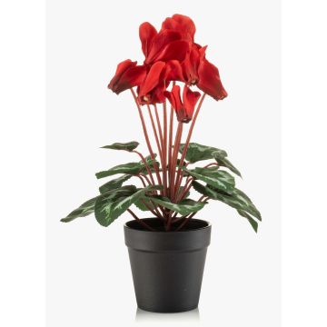 Artificial cyclamen VERIANA in decorative pot, red, 12"/30cm Artificial cyclamen VERIANA in decorative pot, red, 12"/30cm