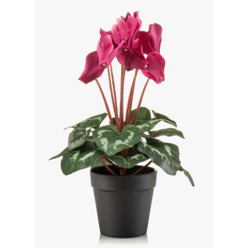 Artificial cyclamen VERIANA in a decorative pot, fuchsia, 12"/30cm Artificial cyclamen VERIANA in a decorative pot, fuchsia, 12"/30cm