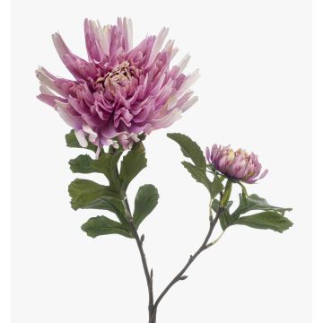 Artificial dahlia branch KALGER, purple, 75cm